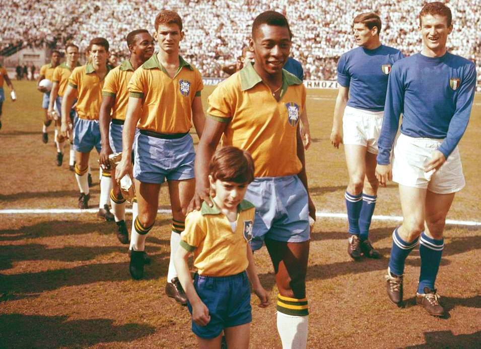 Pelé durante Brasile-Italia