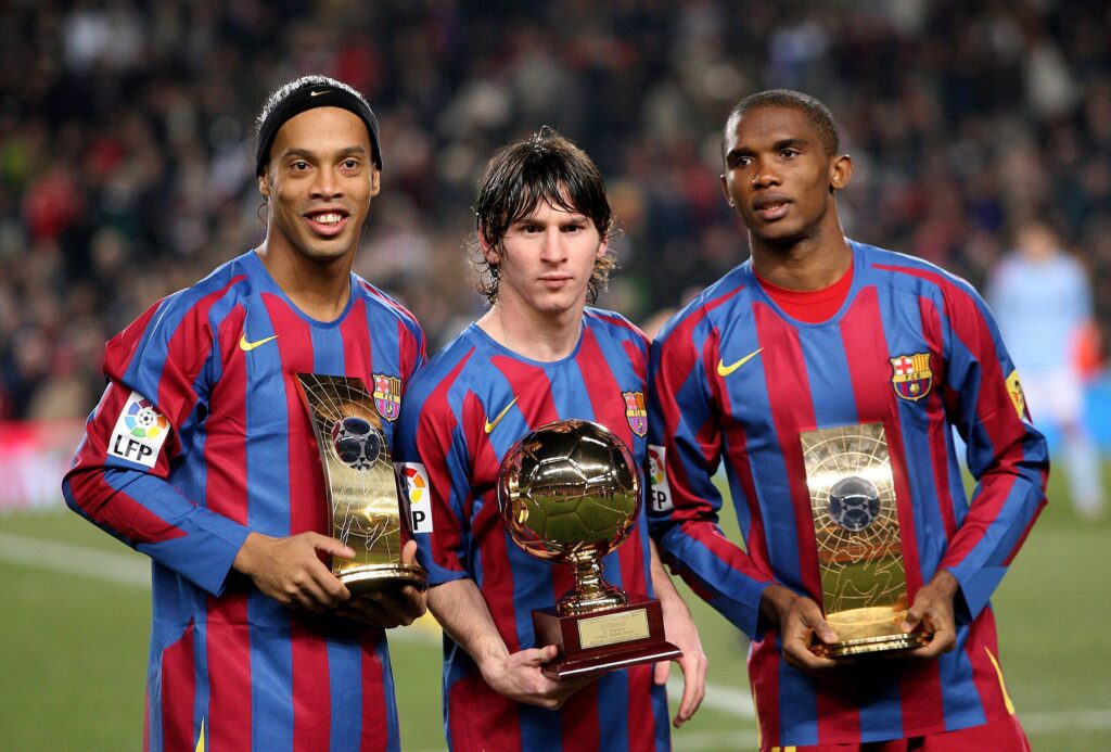 Eto'o Messi e Ronaldinho
