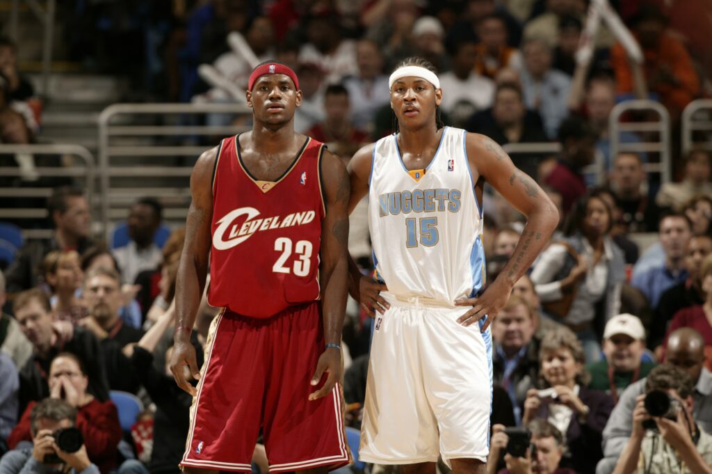 LeBron James e Carmelo Anthony