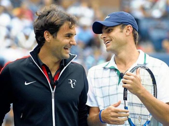 Andy Roddick e Roger Federer